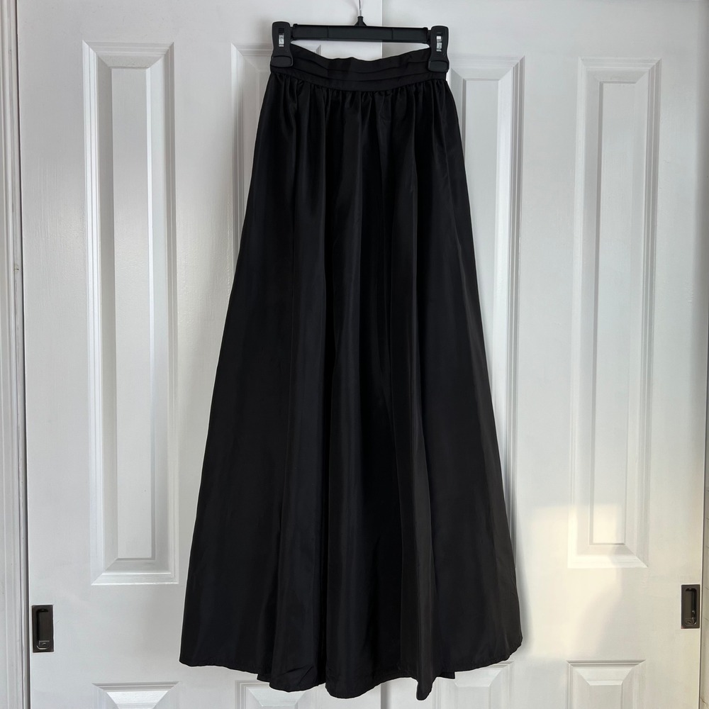 Jessica's Gunnies‎ 70s Vintage Whimsigoth Black High Waisted Maxi Skirt Size 7
